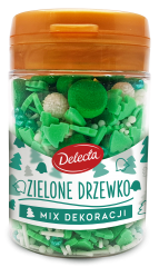 Zielone drzewko - mix dekoracji