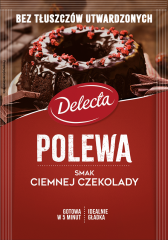 Polewa smak ciemnej czekolady twarda