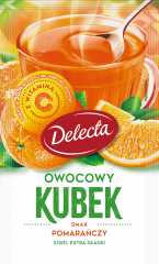 Owocowy kubek extra gładki smak pomarańczowy