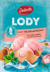 Lody smak truskawkowy